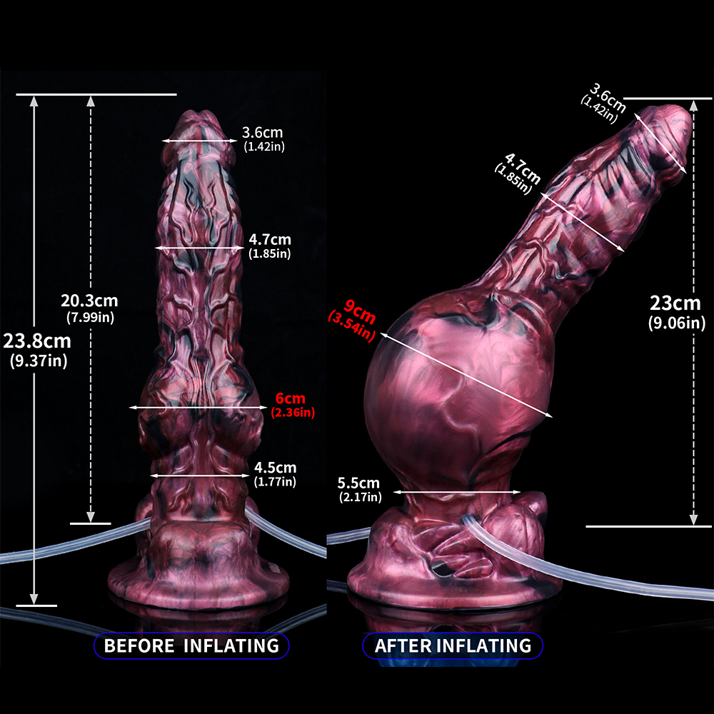 Inflatable Squirting Voidwolf Dildo