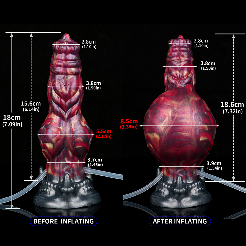 Inflatable Squirting Flarewolf Dildo